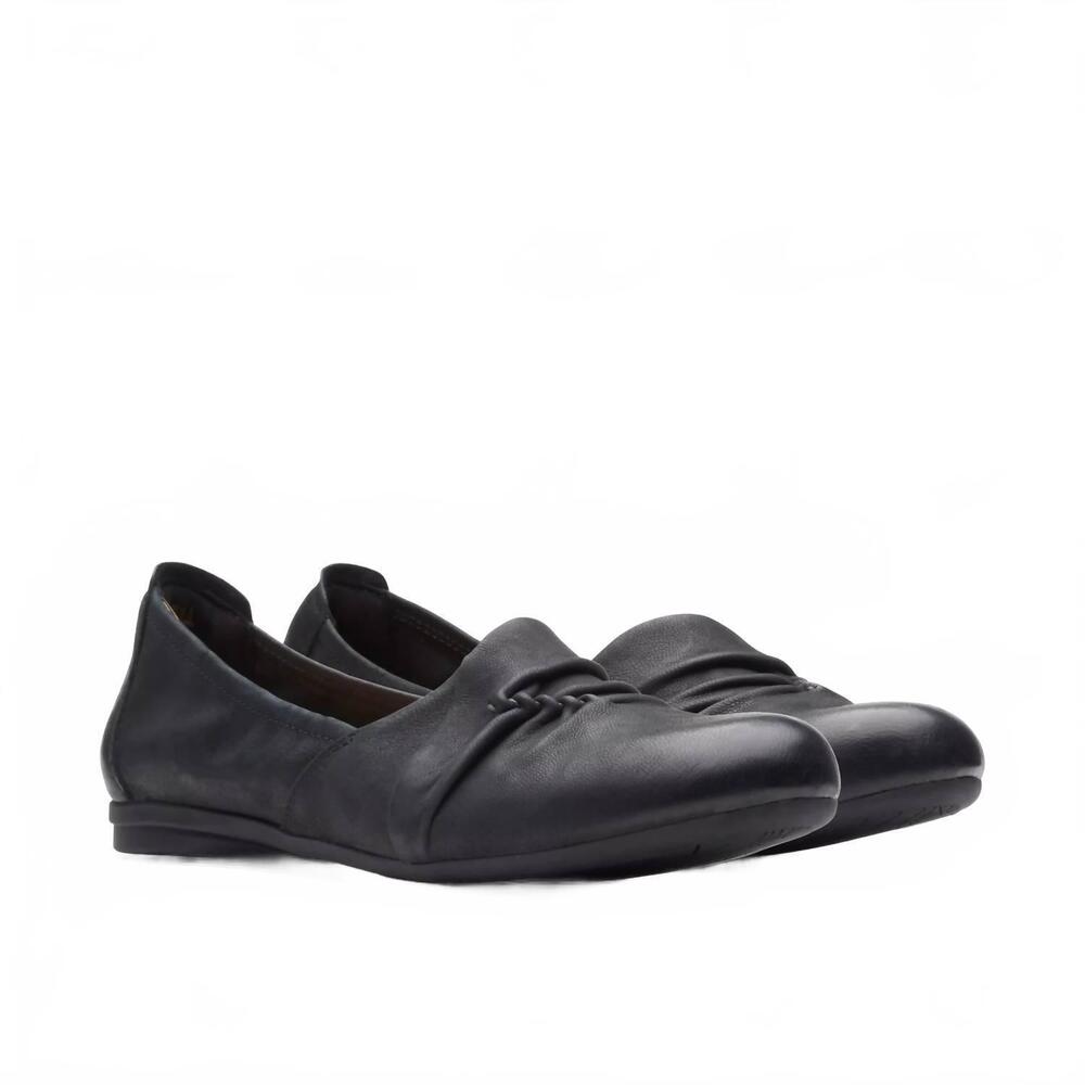 NEW CLARKS women's rena way flats in black